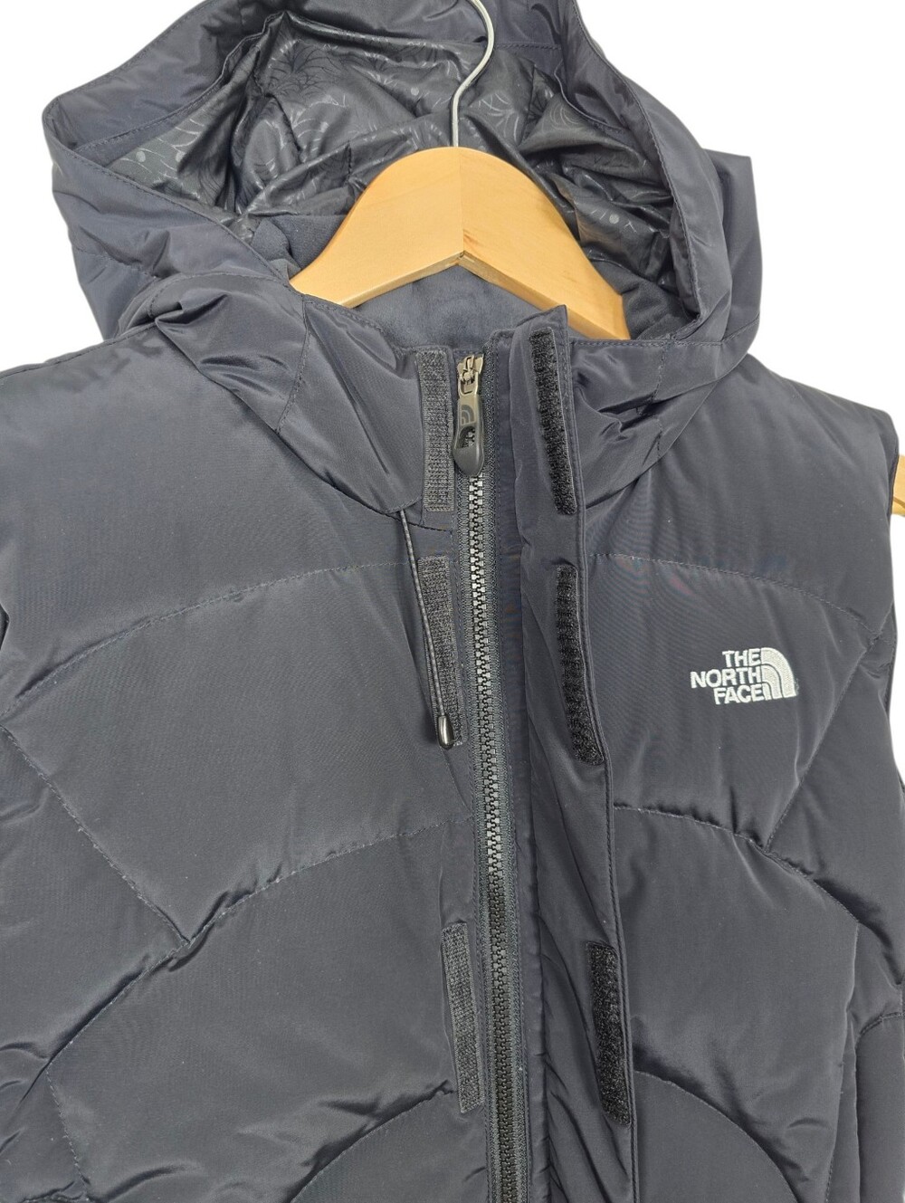 The North Face Prodigy 600 Down Hooded Puffer Vest Black Women’s M - Picture 4 of 16